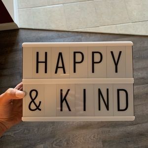 Light up letter board